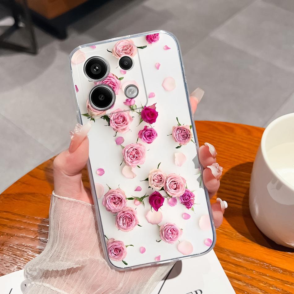For POCO X6 Pro Cases Creative Protector Soft Slim Silicone Clear Anti Choc Back Cover For POCO X6pro X 6 Pro Funda Coque Bumper