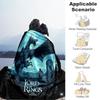 1pc Dragon vs. Man: The Lord of the Rings Cartoon Blanket,Portable Throw for Travel & Camping, All Season Cozy Blanket,Ideal Gift