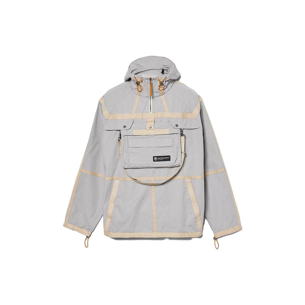 Timberland Color Block Waterproof Hooded Jacket Unisex Jackets Gray A6BJT-031