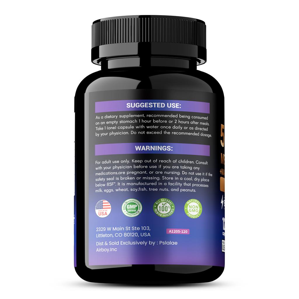 Rich in a blend of vitamins B12, B2, and B6; supports brain health; helps improve mood; suitable for adults.