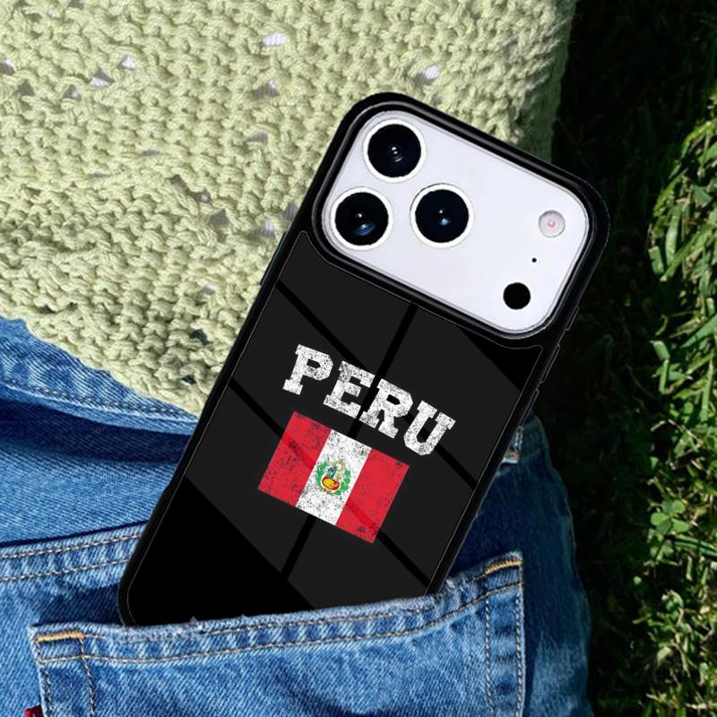 Чехол для телефона Флаг и Герб Перу Совместим с IPhone 17 16 15 14 13 12 11Pro Max 17 Air cover