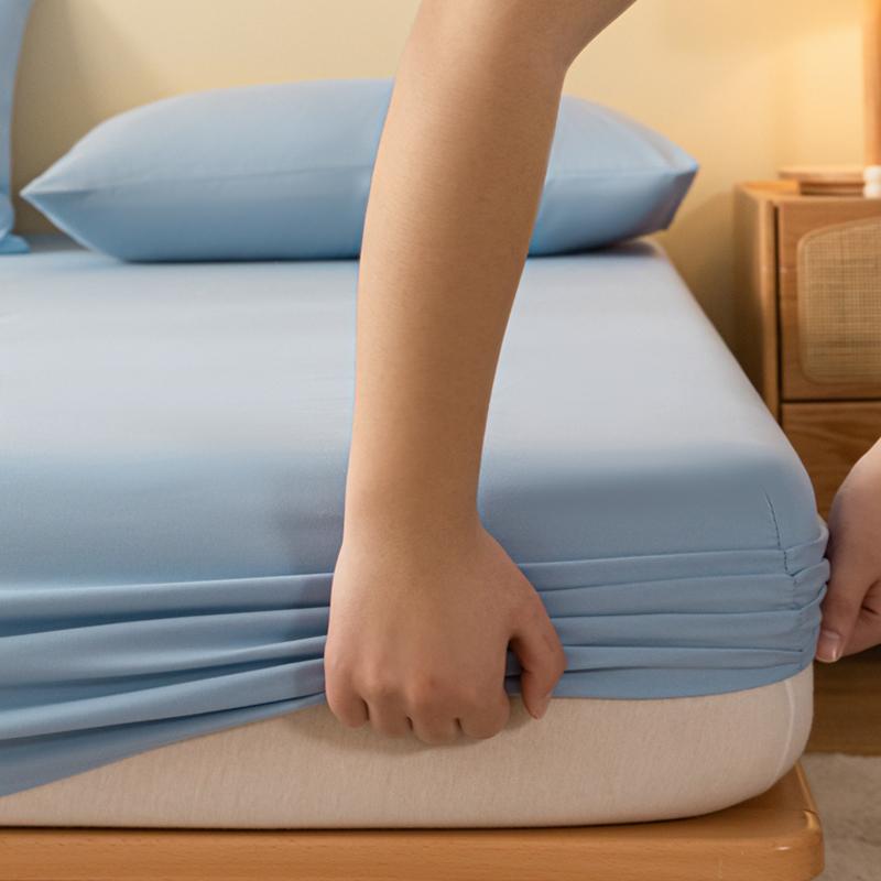 1 Piece Of Solid Matte Bedsheet, Sky Blue Bedspread For Bedroom, Bedding (Excluding Pillowcases)