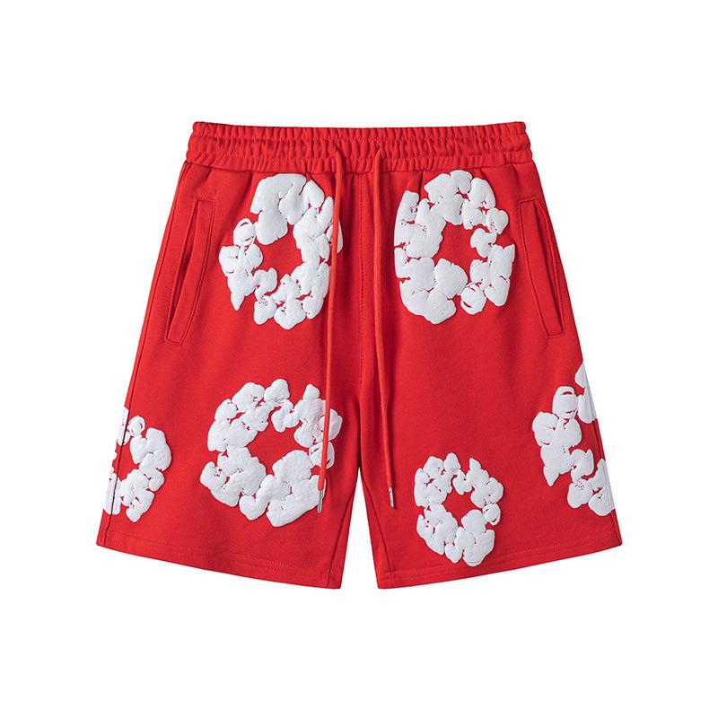 Джинсовые слезы Капок Пена Принт Американский стиль Комплект из толстовки и спортивных штанов для пары