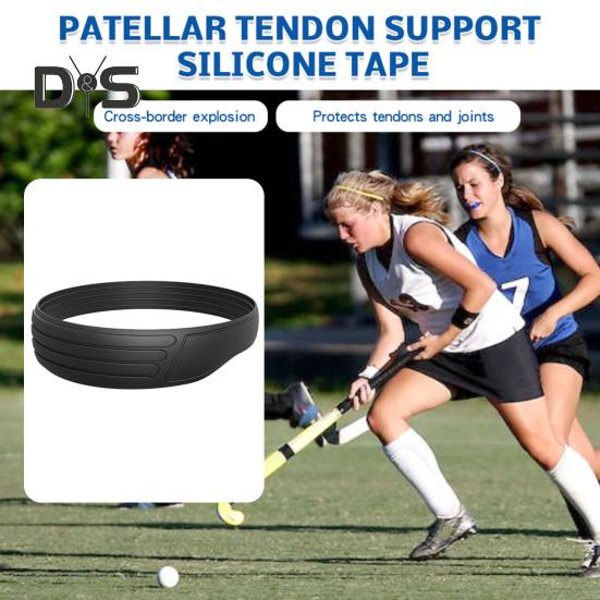 Бандаж для колена, облегчение боли, поддерживающий ремень для сухожилия надколенника, силиконовый бандаж для колена, бега, фитнеса, подъема по лестнице, баскетбола