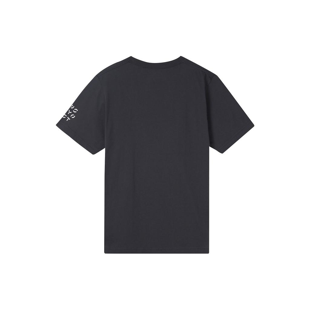 Uniqlo Унисекс Футболка с принтом мультфильмов Kaws, Круглый вырез, Темно-серый 446311-08