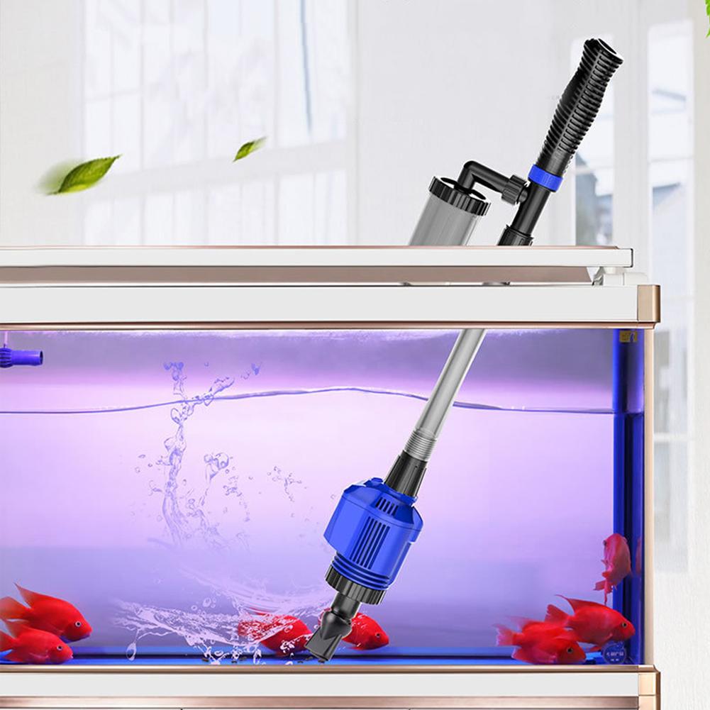 Аквариумный автоматический электрический фильтр для смены воды, очиститель для удаления осадка из аквариума