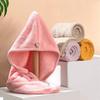 Microfiber Hair TowelSuper Absorbent Hair Towel .Care Cap with Button.Wrap Fast Drying Hair Wraps for .Women Bathroom Accessori