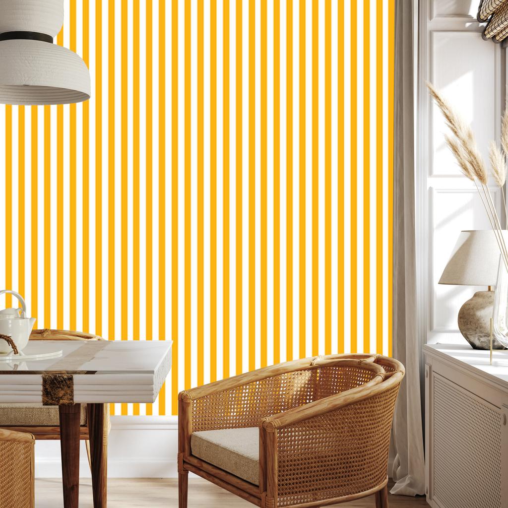 Gold Stripes Wallpaper for Living Room and Bedroom 50x1000