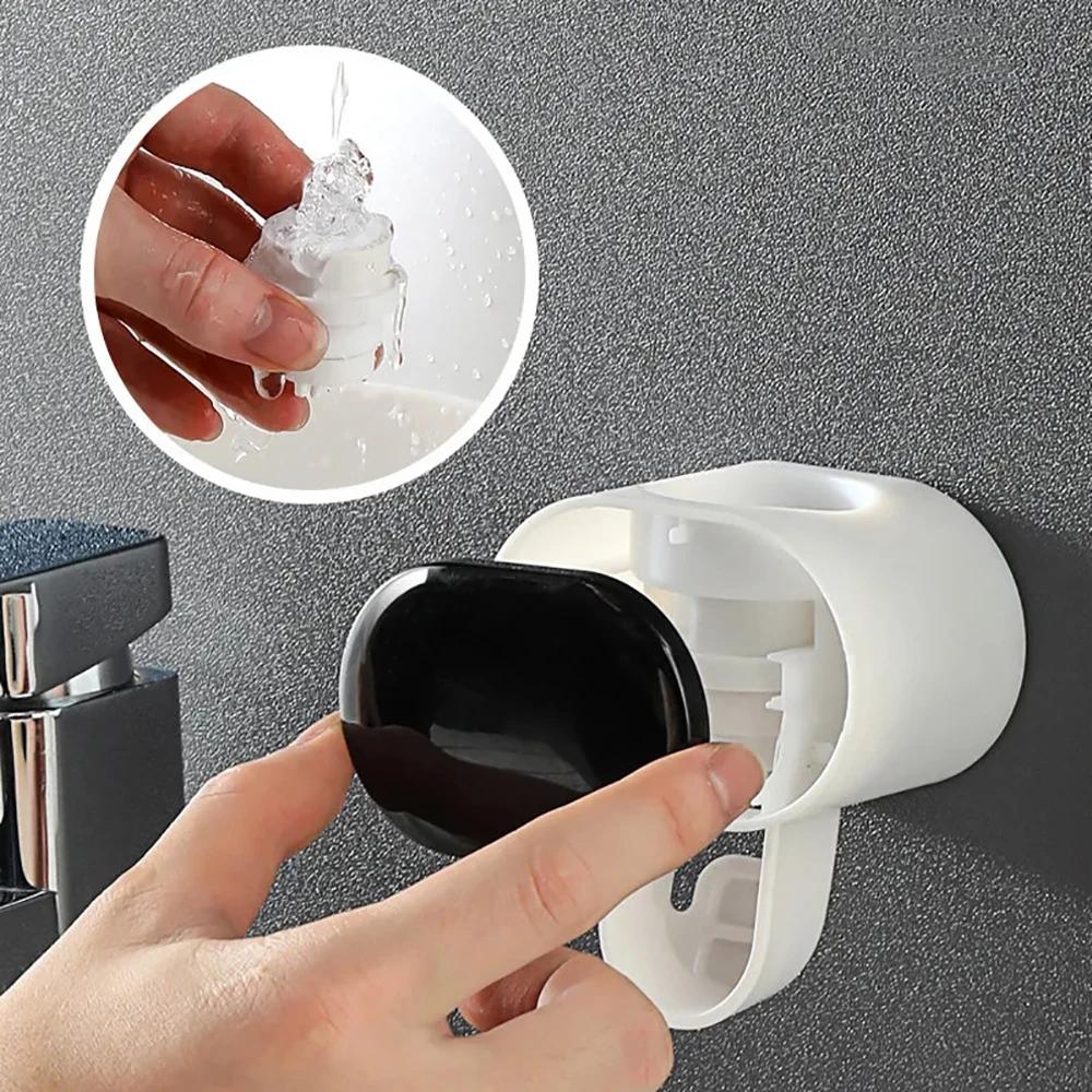 Automatic Toothpaste Dispenser Bathroom Accessories Home Bathroom Toothpaste Dispenser Toothbrush Holder Bathroom Supplies