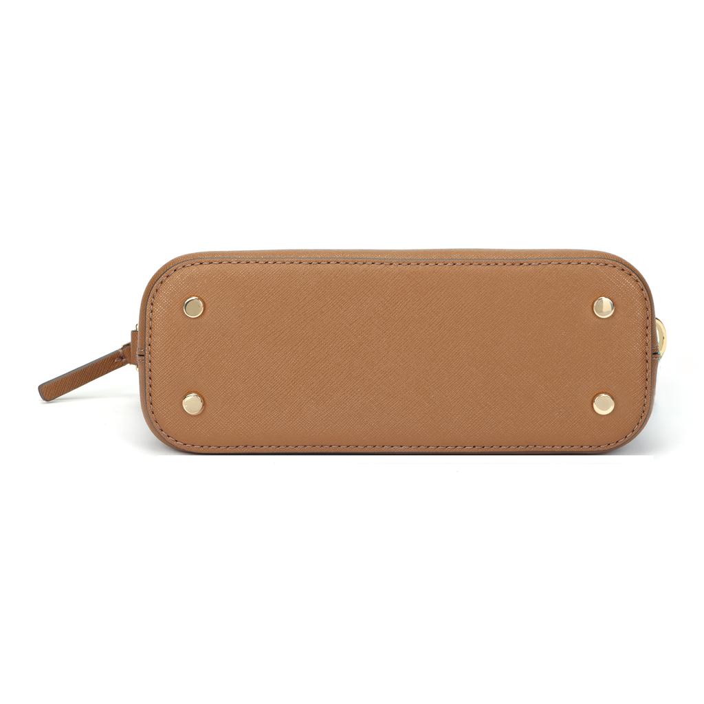 Tory Burch Emerson Casual Trend Adjustable Detachable Shoulder Strap Leather Shell Bag Women shoulder bag Camel 149694-909