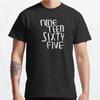 Men Fashion Casual Short Sleeves Nineteen Sixty Five Black Tees Oversized T-shirts
