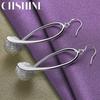 CHSHINE 925 Sterling Silver Matte Ball Drop Earrings For Women Wedding Party Fashion Charm Jewelry