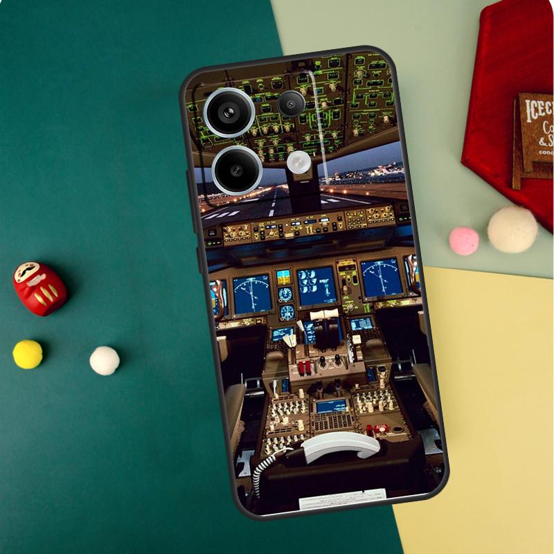 Авиационный Чехол-Кейс для Приборов Самолета Для Xiaomi Redmi Note 14 13 12 11 10 9 15 Pro Plus Redmi 15 14C 13C 10C 12C 15C Funda