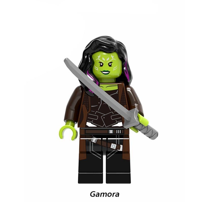 Lego Hulk Outrider Iron Man Thor Spiderman Thanos Avengers Minifigures Building Blocks Toys