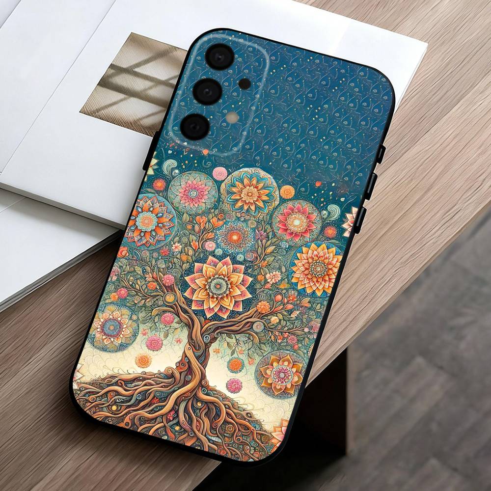 Чехол для мобильного телефона W-World L-Life Tree для Samsung Galaxy A73, A72, A71, A70, A53, A52, A51, Другие Мягкий черный чехол