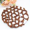 Extremely Good Bun Cover Hair Net Ballet Dance Skating Rhinestone Crochet Snood