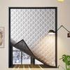 Windproof Thermal Curtains, Graphene Lined Blackout Draught Excluder for Windows, Warm Insulation for Bedroom Living Room