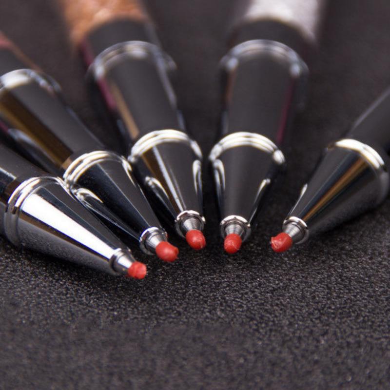 Роскошная шариковая ручка-ролик, металлические офисные школьные принадлежности, розовое золото, вращающиеся канцелярские принадлежности