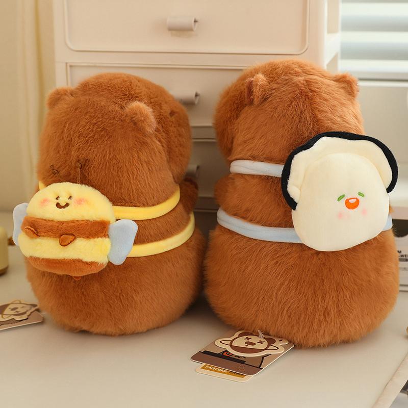 Cute Can Love Kapa Bala Turtle Oyster Bee Spoof Plush Toy Soft Capybara Key Pendant Rag Doll Birthday Gift Girl Doll