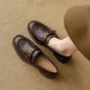 A Pair of Leather Loafers, Women's Shoes, New Retro Shoes, Versatile Shoes, Single Shoes