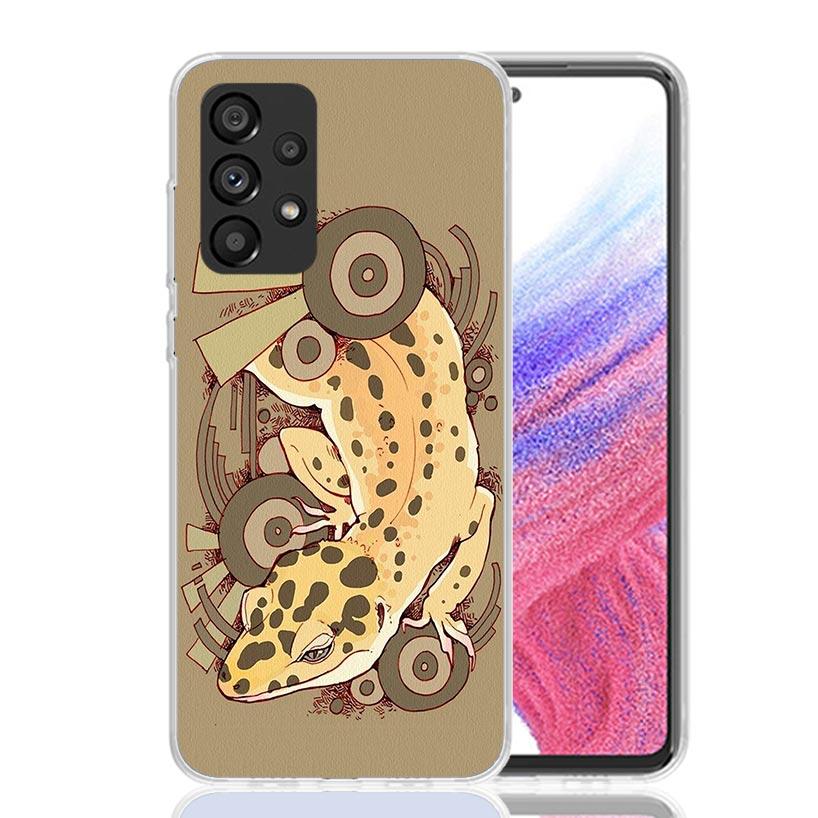 Lizards Geckos Phone Case For Samsung Galaxy A13 A14 A15 A16 A17 A53 A54 A55 A56 A33 A34 A35 A36 A23 A24 A25 A26 A05S A04S Galax