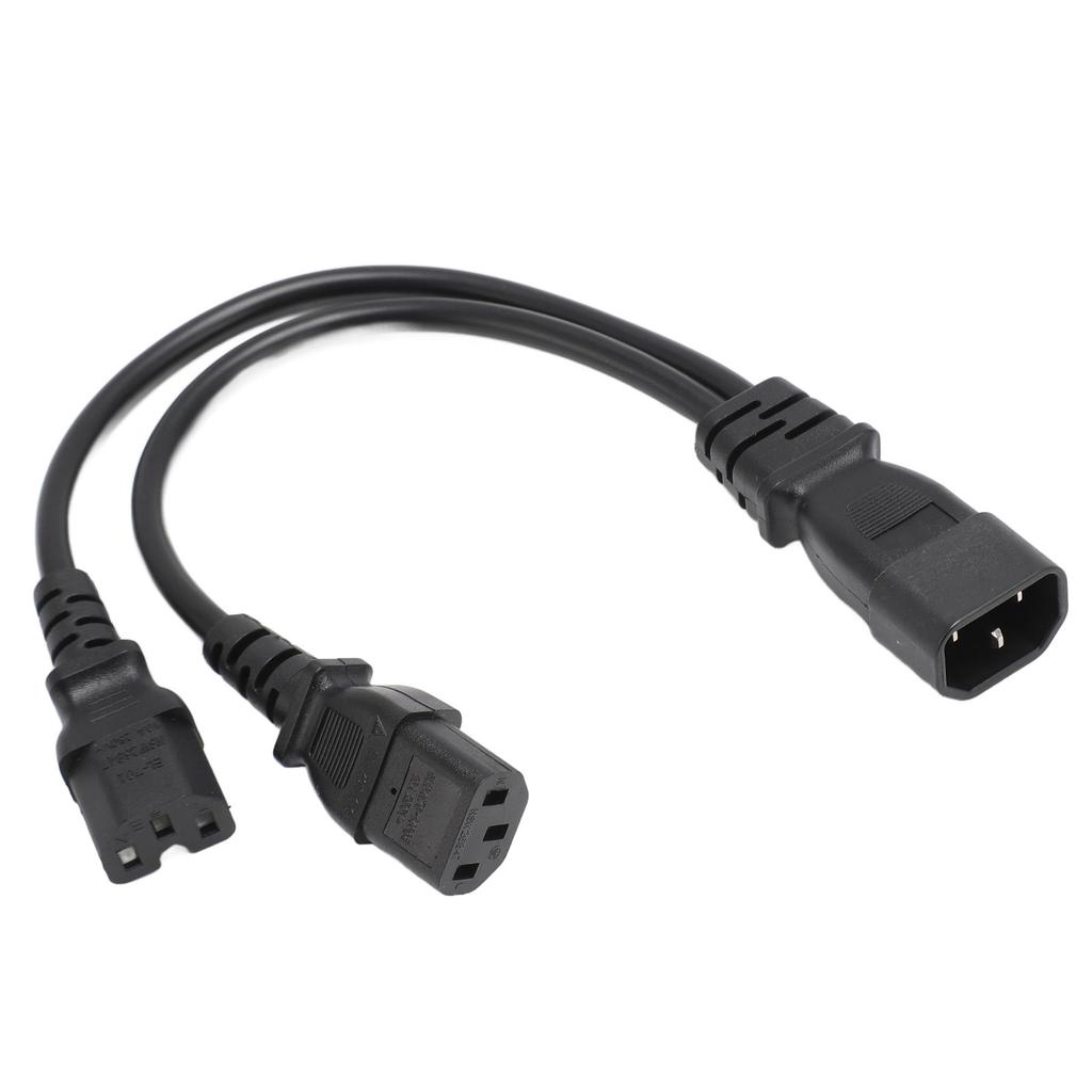IEC320 C14 To IEC320 C13 C15 Power Cords Male To Female Computer Y Splitter Adapter Cable for
