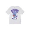 Puma Melo Charlotte Letter Print Basketball Character Design Casual Crew Neck Short Sleeve Drop Shoulder T-Shirt Men Tops White 627744-03