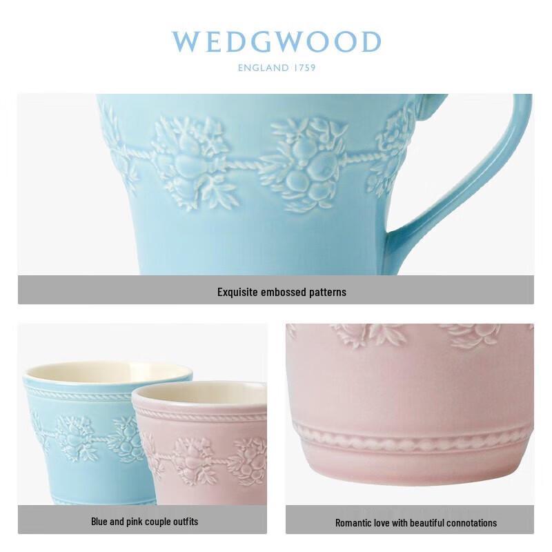 Wedgwood Радостная Праздничная Розовая Игривая Керамическая Кружка для Девушки