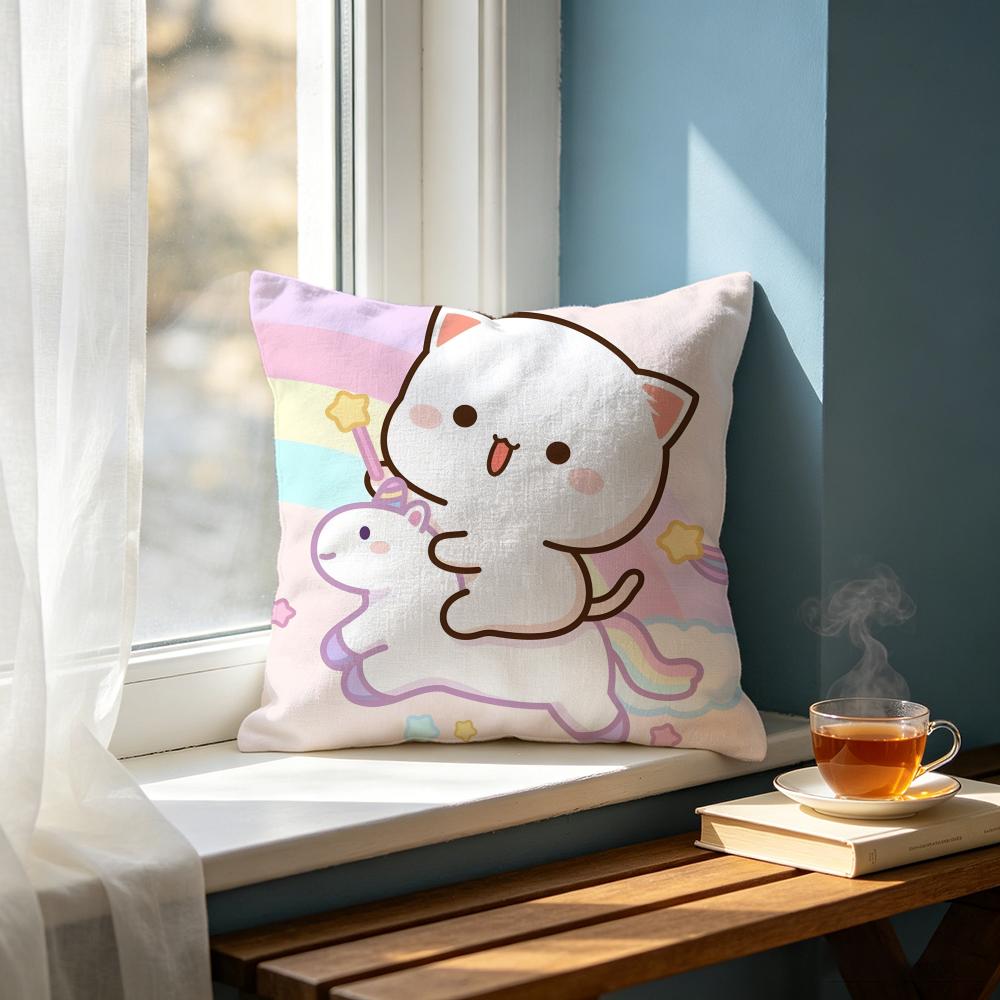 Cute MMochi Cated Cushion Cover Cushion Cover Set Pcs x x x Pillowcase Decorative Sofa Home Decor