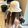 Летние девочки весна и лето лицо небольшой козырек чистая защита от солнца послеобеденный выпечка торта ремешок-бант быстросохнущая панама