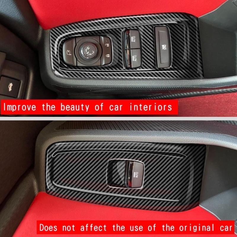 LHD RHD FOR SUBARU BRZ/ZD8 TOYOTA GR86/ZN8 ABS carbonfiber door armrest window lift swtich glass rise button cover