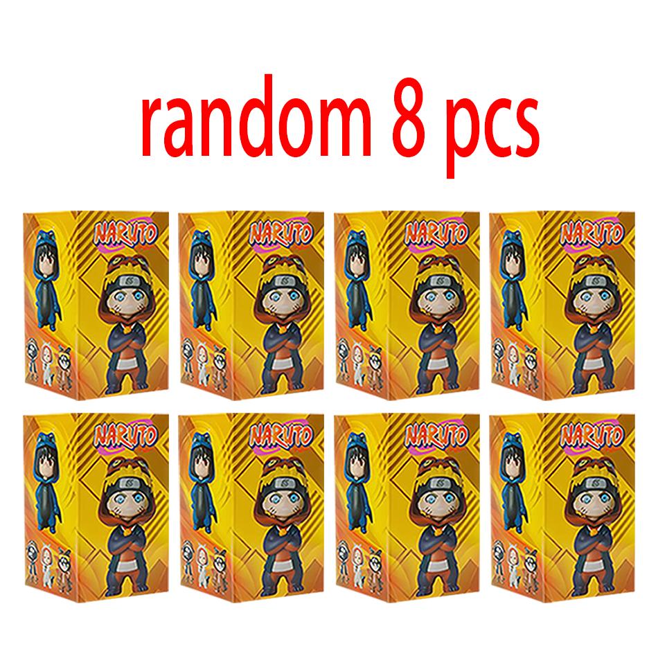 Аниме 9 шт./набор Фигурки Наруто Модель Наруто Саске Какаши 8 см Кукла Дизайн костюма ПВХ Игрушки Куклы Подарок для ребенка