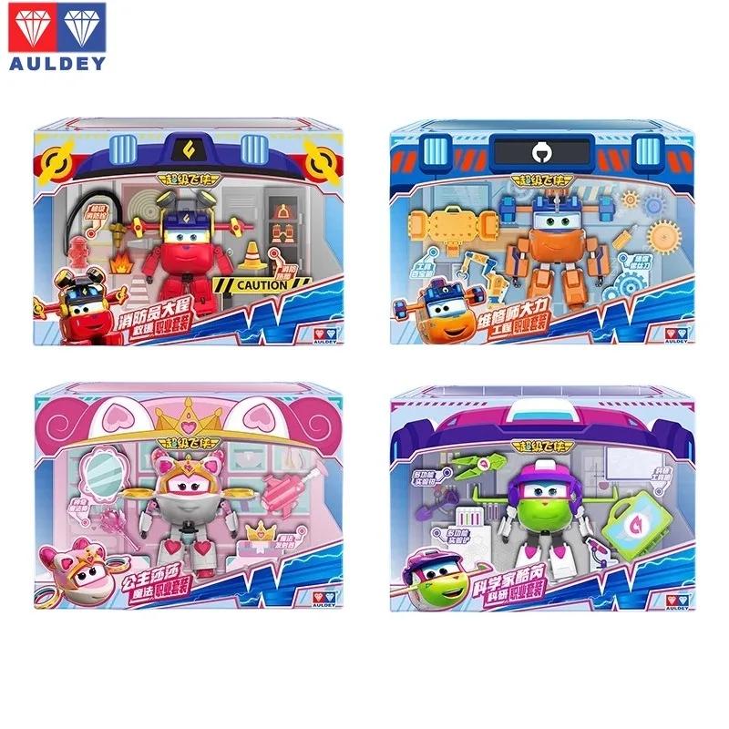 AULDEY Super Wings Серия Профессии RUNI Марти Кюри Популярная Ролевая Игра Интерактивная Симуляция Карьеры Игрушка Новогодний Сюрприз Подарок