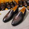 Модная мужская обувь больших размеров из кожи, повседневная, роскошные мокасины-лоферы, деловая обувь для платья, удобная, слипоны