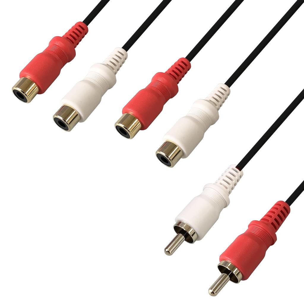 Разветвитель кабель штекер x 2 RCA гнездо x F-Factory "Аудио Распределение" 2-полосный (RCA - 4) 0,3м С-019