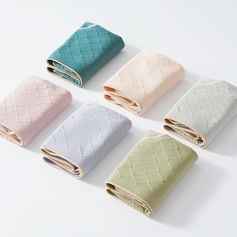 Женские хлопковые трусы большого размера, женские однотонные трусы, удобные дышащие бесшовные трусы со средней талией