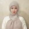 Ветрозащитная теплая ушанка со съемным шарфом, зимняя теплая шапка-траппер с флисовой подкладкой для женщин, для активного отдыха и зимних видов спорта
