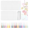 Blank Bookmarks with Clear Bookmark Sleeve Multifunction Paper Book Marks Kit for DIY Craft Wedding Party Birthday Favor Decor