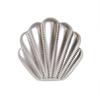 10pcs Elegant Scallop Metal Buttons for Coats/Suits/Sewing, 18mm & 23mm, Gold/Silver, Minimalist Decorative Shell-Shaped Buttons