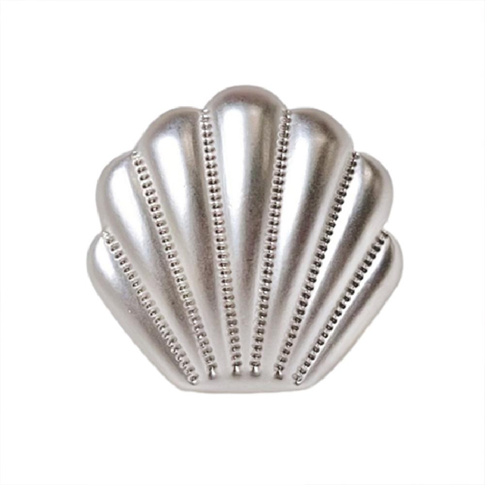 10pcs Elegant Scallop Metal Buttons for Coats/Suits/Sewing, 18mm & 23mm, Gold/Silver, Minimalist Decorative Shell-Shaped Buttons