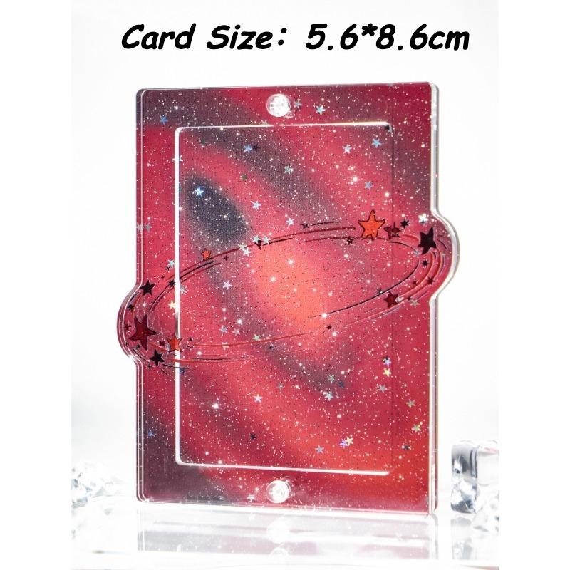 Brilliant Milky Way Series Photoicard Frame for Kpop Idol Card Acrylic Photo Frame 3 Inch Anime Card Sleeves Creative Desk Decro