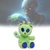 Alien Green Bear Cute Cartoon Plush Toy Durable Short Childhood Collection Doll