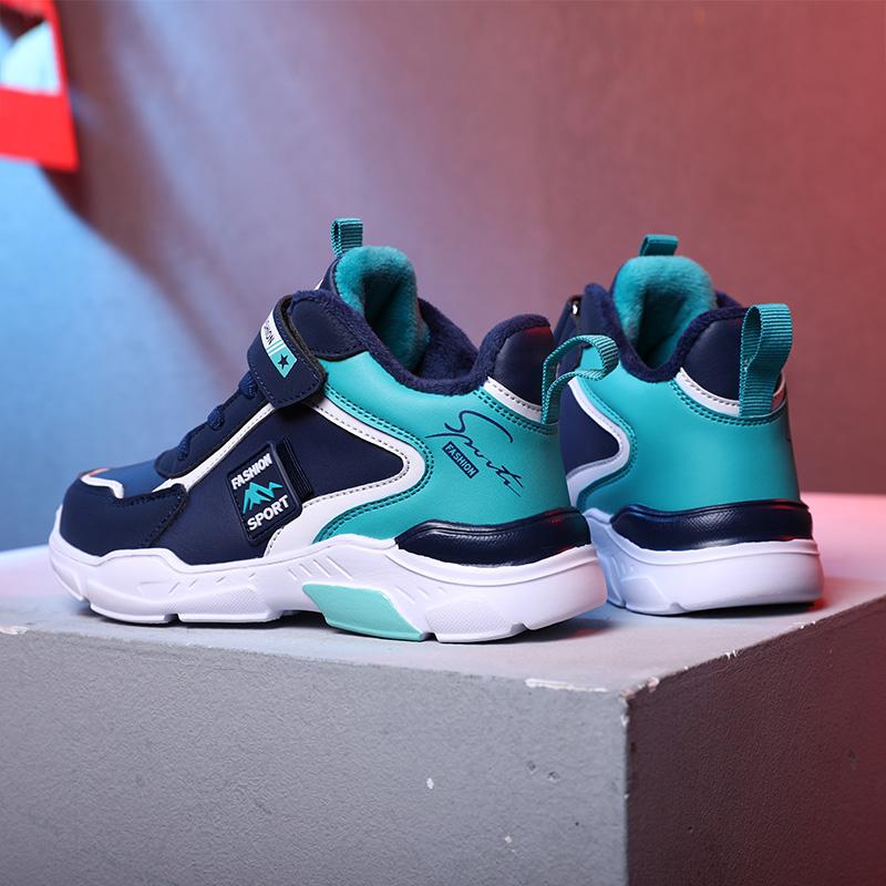 Детские зимние хлопковые теплые зимние ботинки. Зимняя хлопковая обувь с низким берцем. Спортивная повседневная обувь.