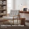 Upholstered Single Sofa Nordic Design Oversized Comfy Armchair Modern Minimalist Soft Upholstery for Living Room, Hotel Lobby