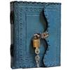 Antique Handmade Leather Bound Journal Regular Diary/Personal Organiser Memoir for Men and Women with Lock and Key