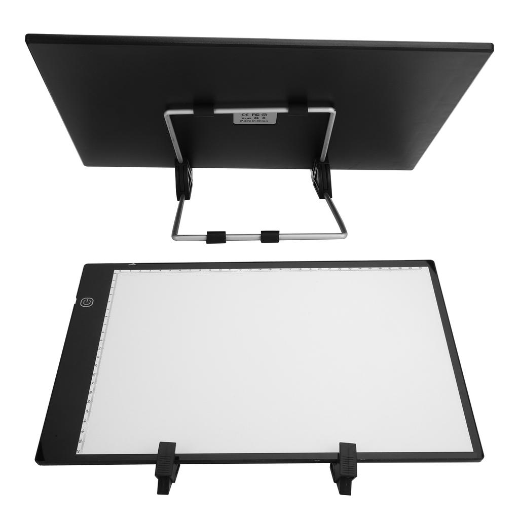  Светодиодная доска для рисования с подсветкой, регулируемая яркость, с зажимами для кронштейна, сумка, набор карандашей