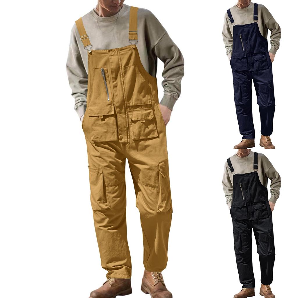 Men Overalls Bib Overall For Mens Work Dungarees Unisex Workwear Romper Oversized Jumpsuit