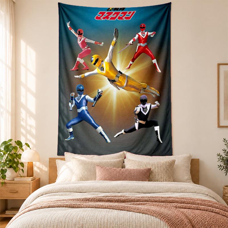 Power Rangers Tapestry highquality for decorating living room bedroom dorm walls ideal as bedroom wallart orholiday gift