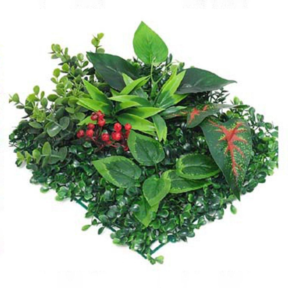 DIY Artificial Eucalyptus Carpet Durable Artificial Fern Grass Fake Green Grass Mat  Privacy Screen