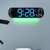 Led Digital Wall Clock Mood Lighting Timing Countdown Alarm Auto Dimmer Displayed Time/date/temperature/week LED Alarm Clock